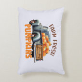 農場新鮮なカボチャ – ト素朴ラック アクセントクッション (正面(垂直))