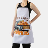 農場新鮮なカボチャ – ト素朴ラック エプロン (インサイチュ)