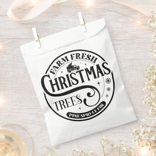 農場新鮮なクリスマスツリーパインスススプルースモミ フェイバーバッグ (クリップ留めされた状態)