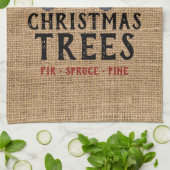 農場新鮮な🎄クリスマスツリー キッチンタオル (折り畳み)