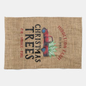 農場新鮮な🎄クリスマスツリー キッチンタオル (横)