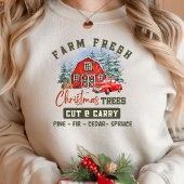 農場新鮮なクリスマスツリーTシャツ スウェットシャツ