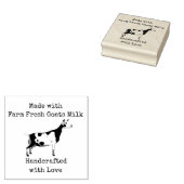 農場新鮮なヤギのミルク – 愛で手作り ラバースタンプ (押印)