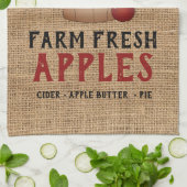 農場新鮮な🍎リンゴ キッチンタオル (折り畳み)