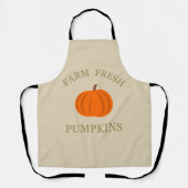 農場新鮮な水の色のカボチャ秋秋 エプロン (正面)