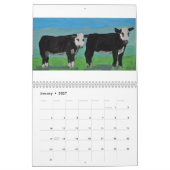 農場構内の友人 カレンダー (1月 2027)