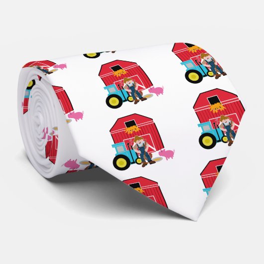 農場構内のTシャツおよびギフト ネクタイ (ロール)