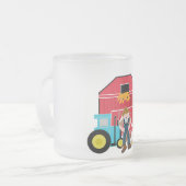 農場構内のTシャツおよびギフト フロストグラスマグカップ (正面左)