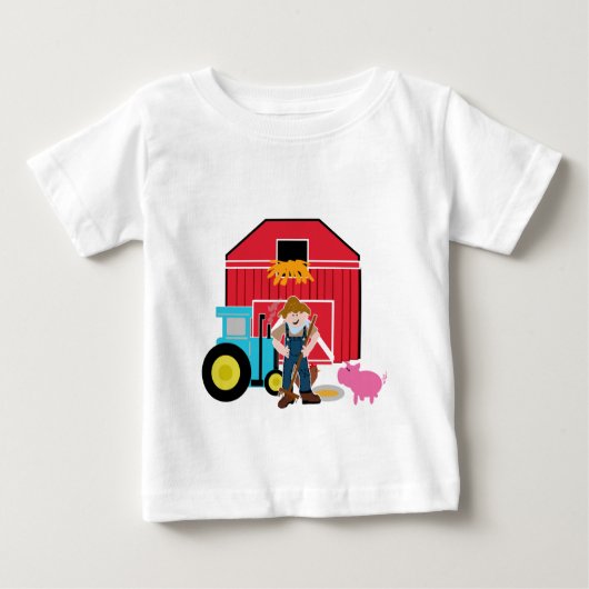 農場構内のTシャツおよびギフト ベビーTシャツ (正面)