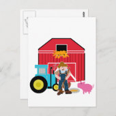 農場構内のTシャツおよびギフト ポストカード (正面/裏面)