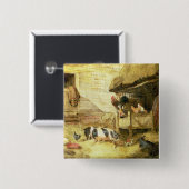 農場構内場面 缶バッジ (正面&裏面)