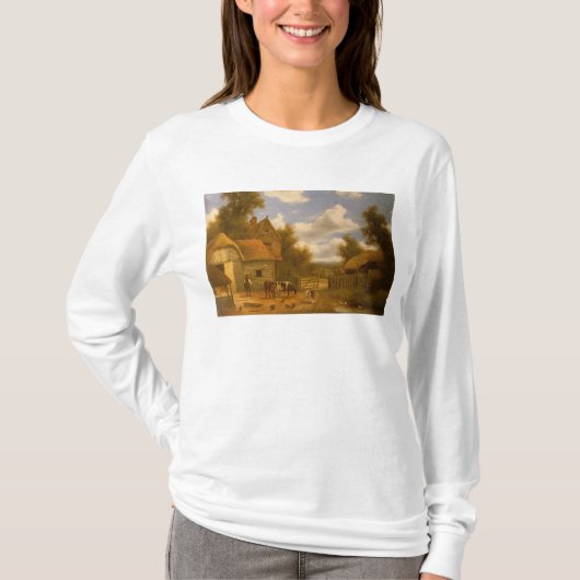 農場構内場面 Tシャツ (正面)