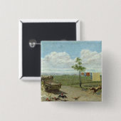 農場構内(キャンバスの油) 缶バッジ (正面&裏面)