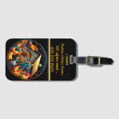 農場気にのブラーマ・チキンのための鮮やかもの ラゲッジタグ (正面横)