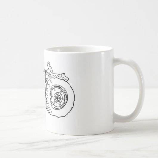 農場無し、食糧無し! コーヒーマグカップ (右)