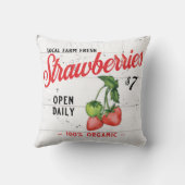 農場生イチゴ農家デコーイチゴ クッション (裏面)