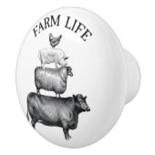 農場生活動物 セラミックノブ (右)