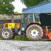 農場生活 スクエア壁時計