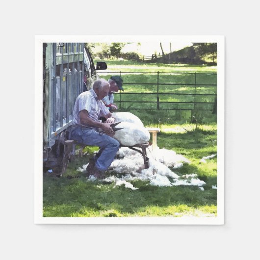 農場生活 スタンダードカクテルナプキン (正面)