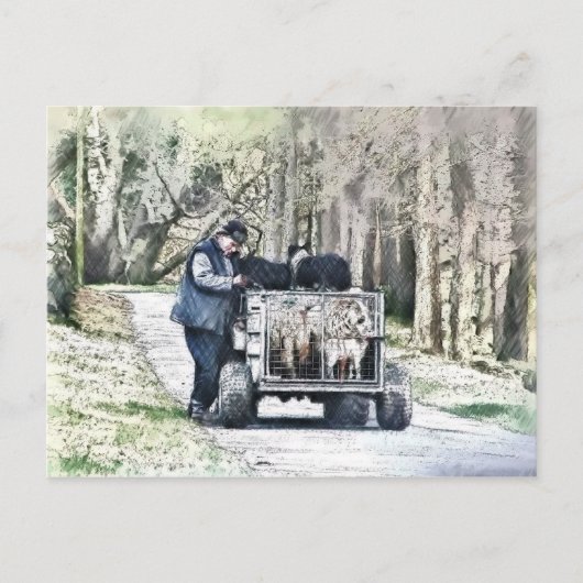 農場生活 ポストカード (正面)