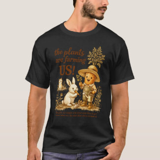 農場生活 園芸 自給自足 植物はファ Tシャツ