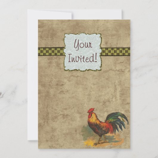 農場生活 招待状 (正面)