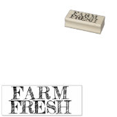 農場生鮮市場ラベル ラバースタンプ (押印)