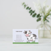 農場用の漫画のかわいい牛の名刺 名刺 (スタンド正面)