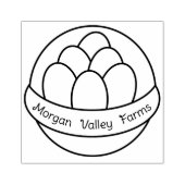 農場用スタンドゴムスタンプの卵かご ラバースタンプ (インプリント)