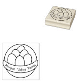 農場用スタンドゴムスタンプの卵かご ラバースタンプ (押印)