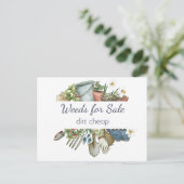 農場用雑草ダート安いおもしろいガーデニング ポストカード (スタンド正面)