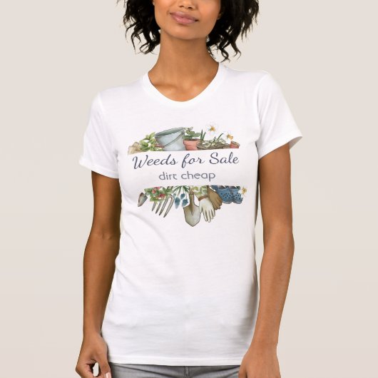 農場用雑草ダート安いおもしろいガーデニング Tシャツ (正面)