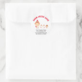 農場直送の新鮮な鶏卵カスタムステッカー ラウンドシール (バッグ)