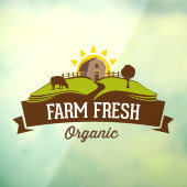 農場直送オーガニック中小企業 ウィンドウサイン (シート3)