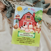 農場納屋周囲の庭動物の性別が明らかにする 招待状