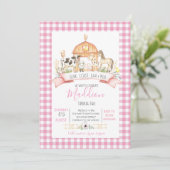 農場誕生日の招待,少女農園のパーティー 招待状 (スタンド正面)