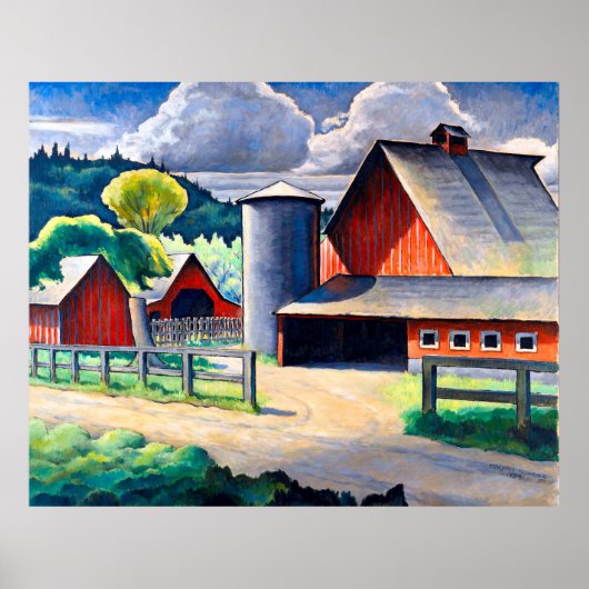 農場野村健次郎1934年素朴美術 ポスター (正面)