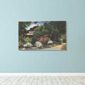 「農場」のビュー、キャロル・ロンバードの家 キャンバスプリント (インサイチュ (ウッドフロア))