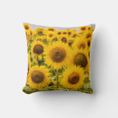 農場 |ひまわり畑 クッション (正面)