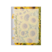 農場 |ひまわり畑 ノートパッド (回転)