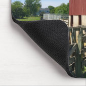 農場 |アメリカ国旗を持つ赤い納屋 マウスパッド (コーナー)