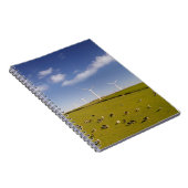 農場 |ウィンドミルファーム近くの牛 ノートブック (右側)