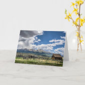 農場 |コロラド山脈の下の農場 カード (黄色い花)
