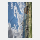 農場 |コロラド山脈の下の農場 キッチンタオル (縦)