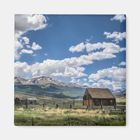 農場 |コロラド山脈の下の農場 マグネット (正面)