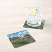 農場 スクエアペーパーコースター (インサイチュ)