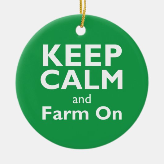 農場 セラミックオーナメント (正面)
