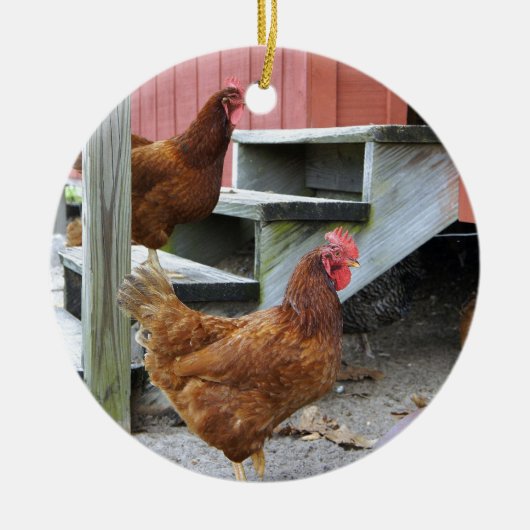 農場 セラミックオーナメント (正面)