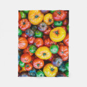 農場 |トマカラフルトハーベスト フリースブランケット (正面)