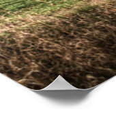 農場 |ミシガン州の赤い木造の納屋 ポスター (角)